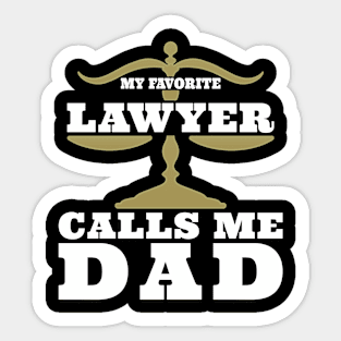 Lawyer Dad Sticker